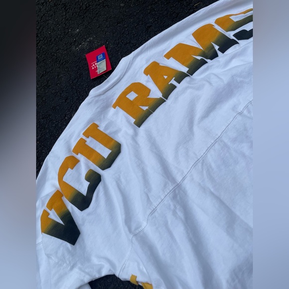 Virginia Commonwealth University VCU Rams Sport Jersey Spellout Shirt NWT XS - Picture 6 of 8